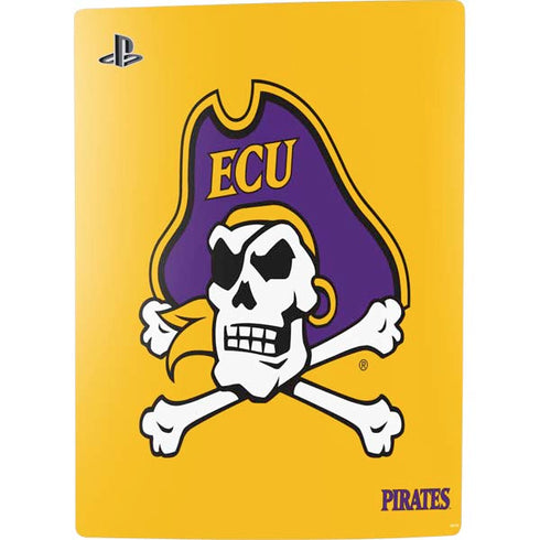 East Carolina University ECU Pirates Logo Yellow PS5 Digital Edition Bundle Skin